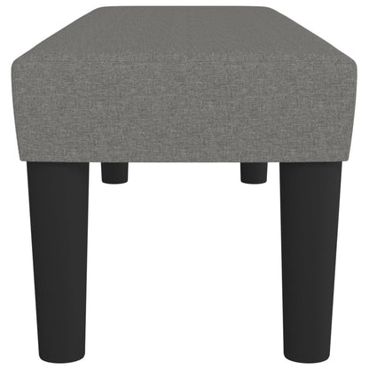 Banco 100x30x30 cm tecido cinza-escuro
