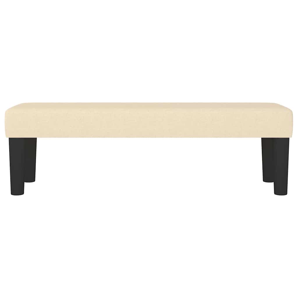 Banco 100x30x30 cm tecido cor creme