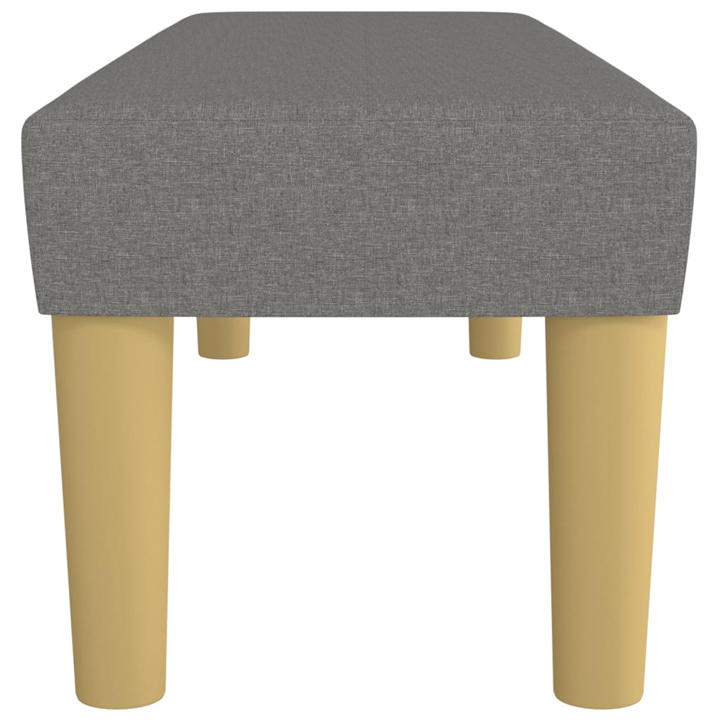 Banco 100x30x30 cm tecido cinza-escuro