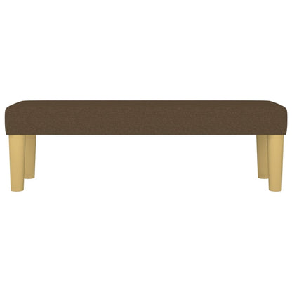 Banco 100x30x30 cm tecido castanho-escuro