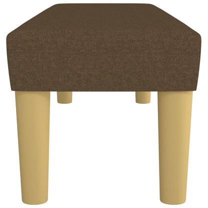 Banco 100x30x30 cm tecido castanho-escuro