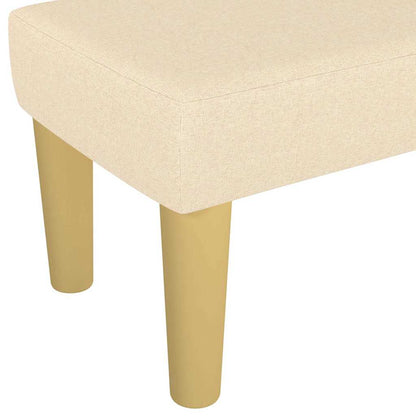 Banco 100x30x30 cm tecido cor creme