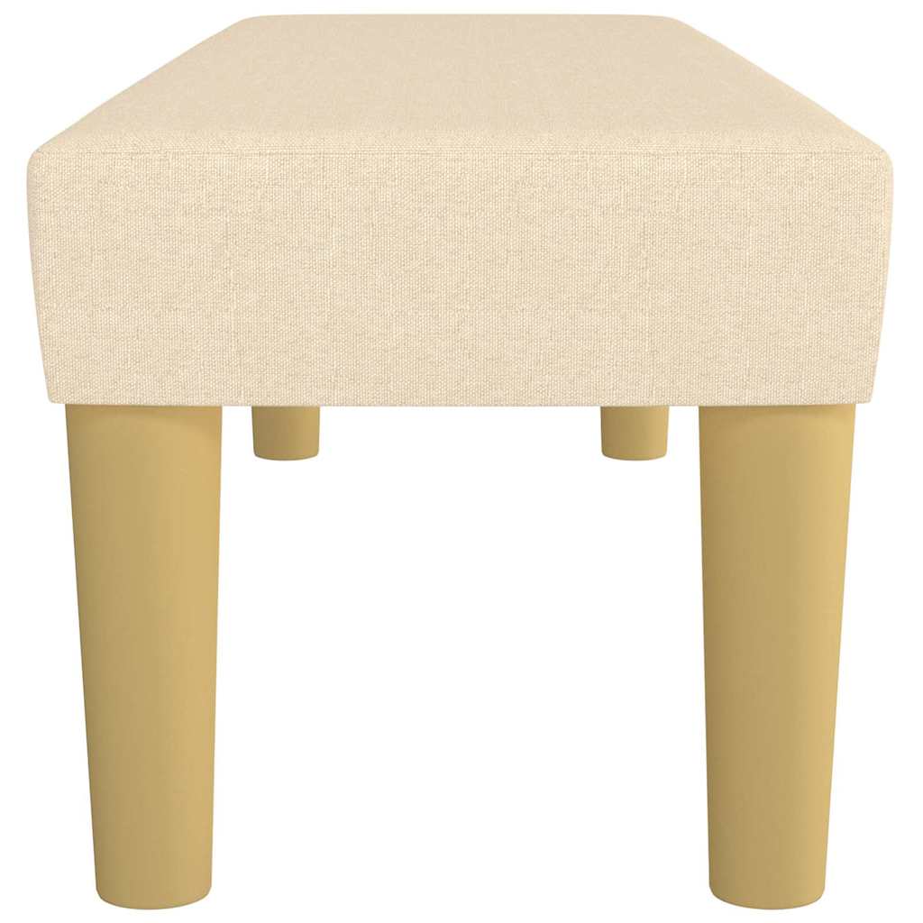Banco 100x30x30 cm tecido cor creme