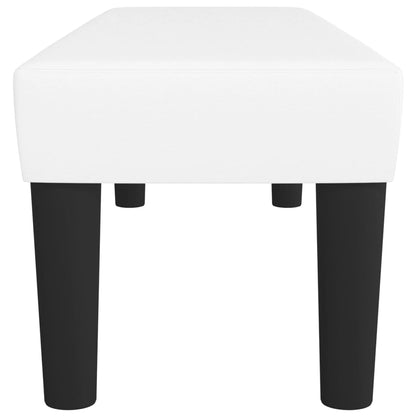 Banco 100x30x30 cm couro artificial branco