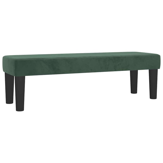 Banco 100x30x30 cm veludo verde-escuro