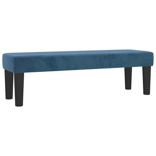 Banco 100x30x30 cm veludo azul-escuro