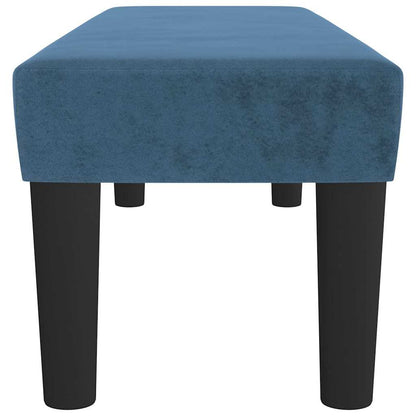 Banco 100x30x30 cm veludo azul-escuro