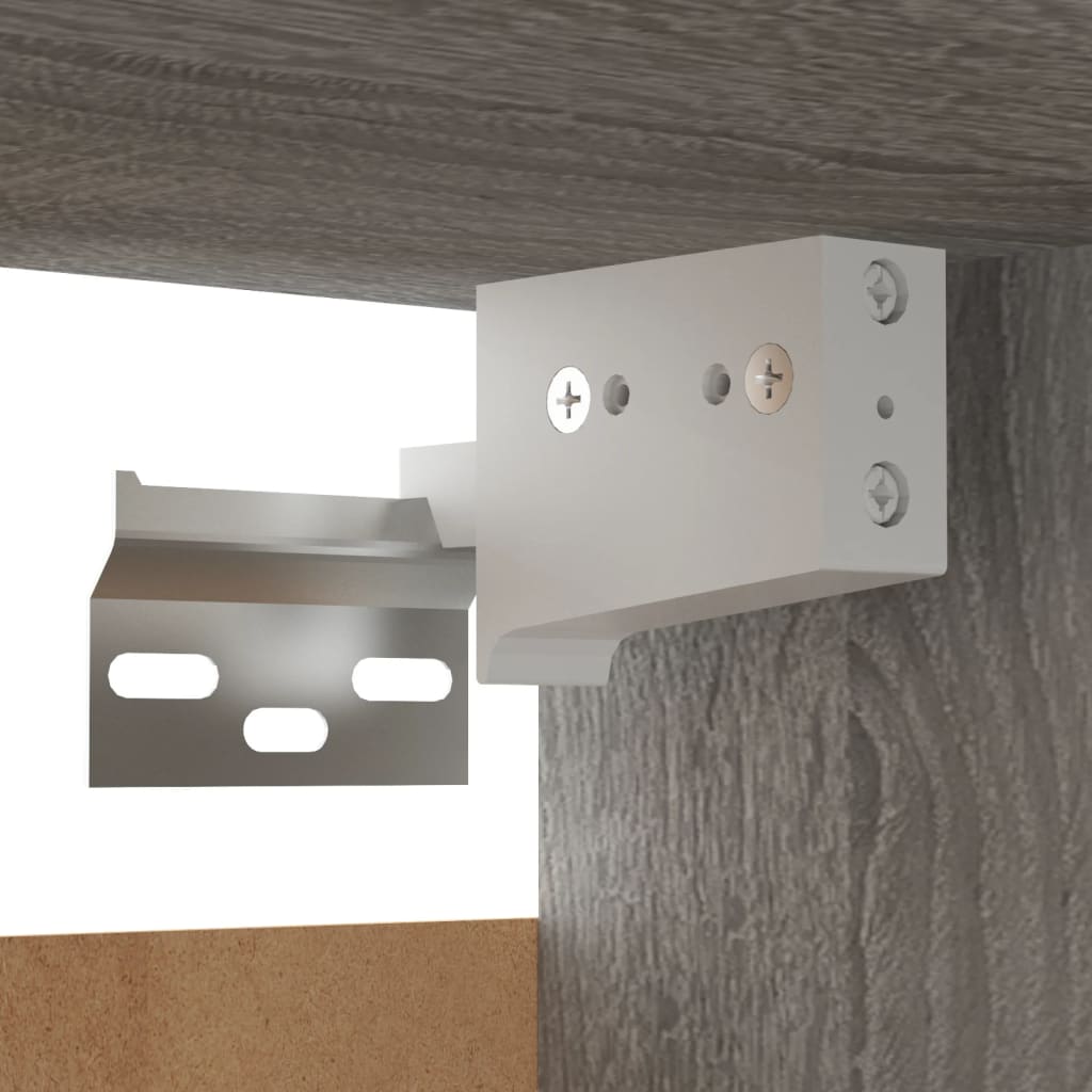 Móveis para TV de parede cinzento sonoma, 8 pcs