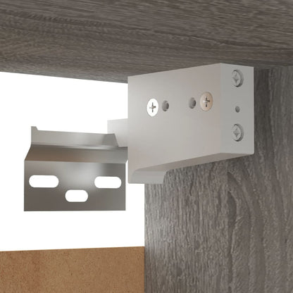 Móveis para TV de parede cinzento sonoma, 8 pcs