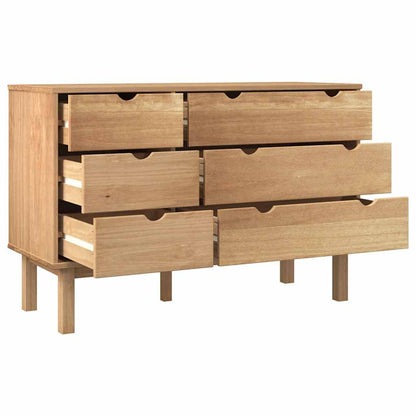 Armário de gavetas OTTA 111x43x73,5 cm pinho maciço