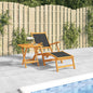 Cadeira de terraço p/ exterior c/ mesa acácia maciça/textilene
