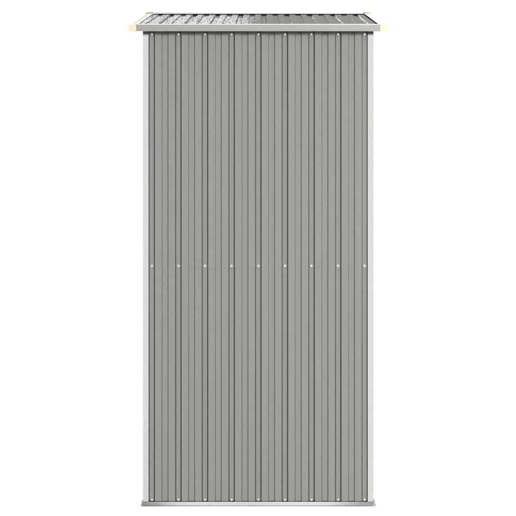 Abrigo de jardim 192x108x223 cm aço galvanizado cinzento-claro