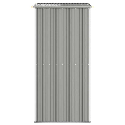 Abrigo de jardim 192x108x223 cm aço galvanizado cinzento-claro