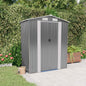 Abrigo de jardim 192x108x223 cm aço galvanizado cinzento-claro