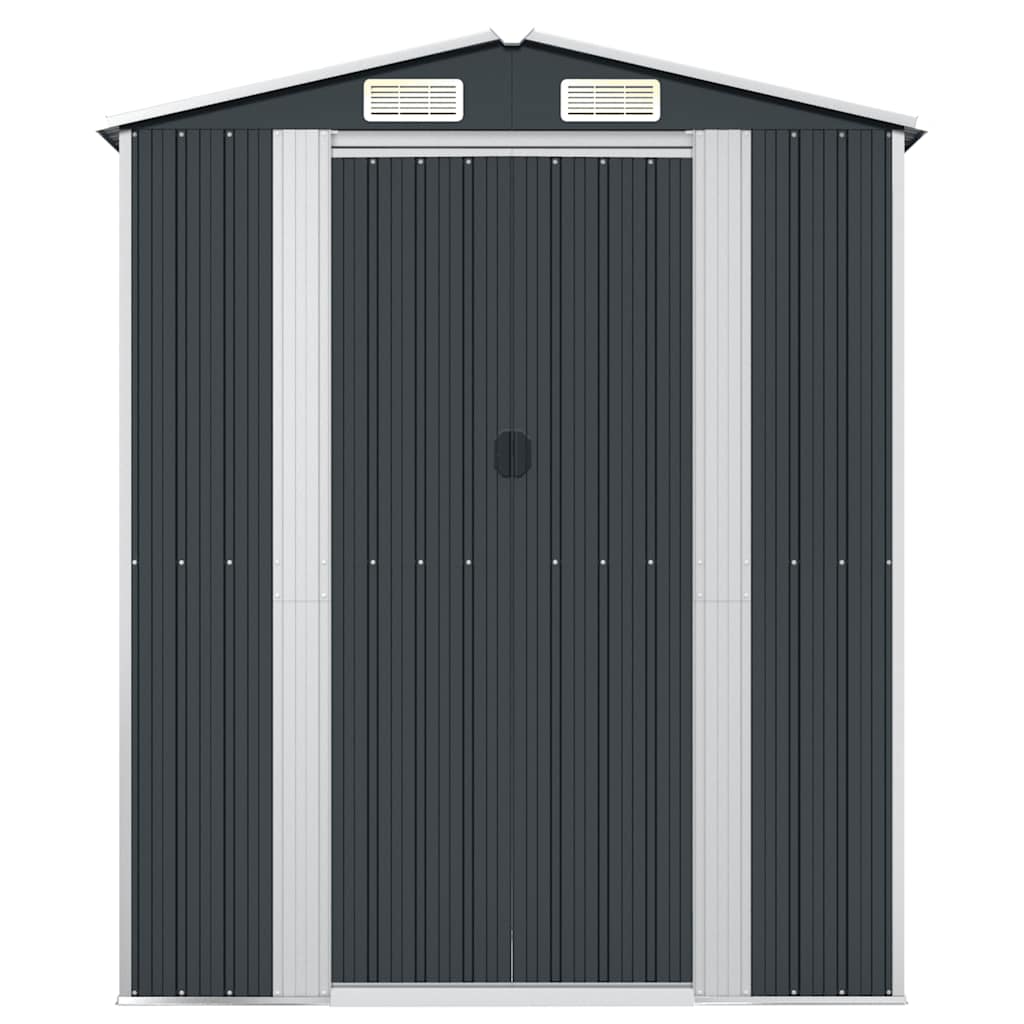 Abrigo de jardim 192x108x223 cm aço galvanizado antracite