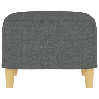 Apoio de pés 60x50x41 cm tecido cinzento-escuro