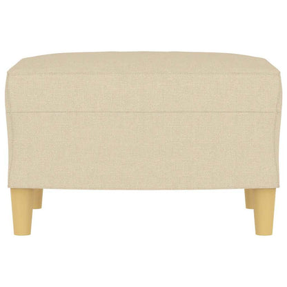 Apoio de pés 60x50x41 cm tecido cor creme