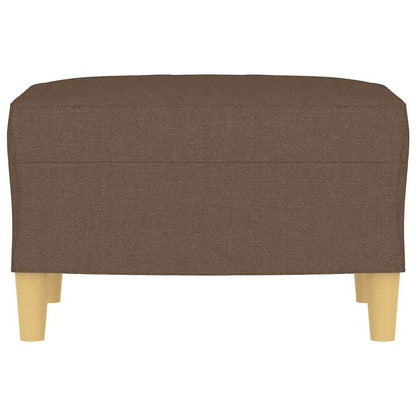 Apoio de pés 60x50x41 cm tecido castanho