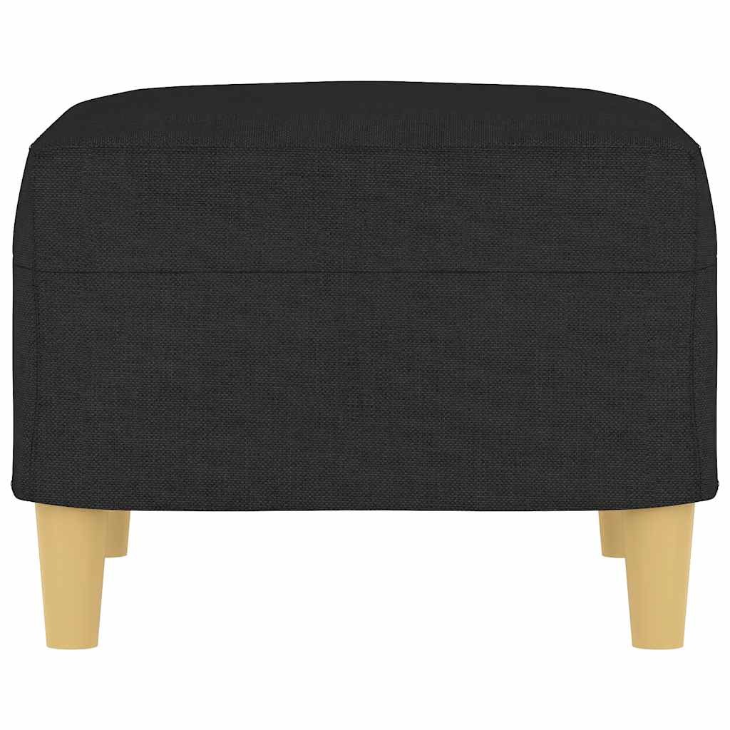 Apoio de pés 60x50x41 cm tecido preto