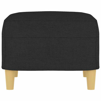 Apoio de pés 60x50x41 cm tecido preto