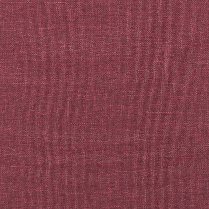 Apoio de pés 60x50x41 cm tecido vermelho tinto