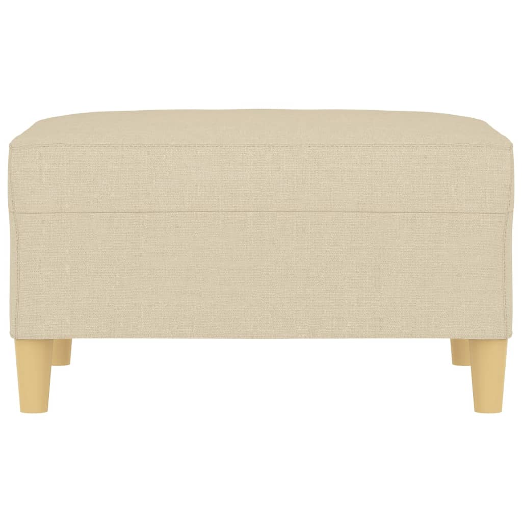Apoio de pés 70x55x41 cm tecido cor creme