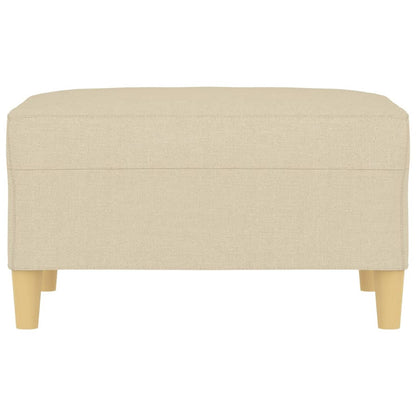 Apoio de pés 70x55x41 cm tecido cor creme