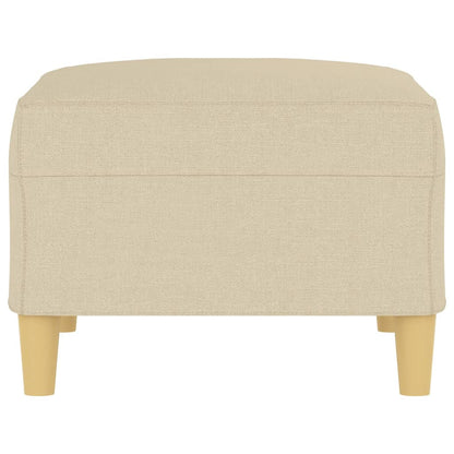 Apoio de pés 70x55x41 cm tecido cor creme