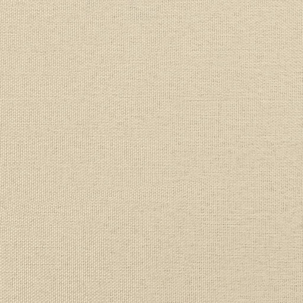 Apoio de pés 70x55x41 cm tecido cor creme