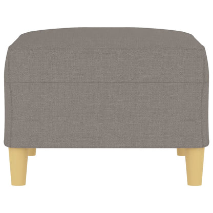 Apoio de pés 70x55x41 cm tecido cinza-acastanhado