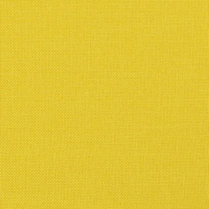 Apoio de pés 70x55x41 cm tecido amarelo-claro