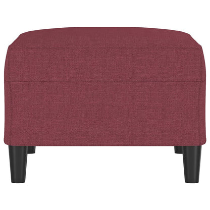 Apoio de pés 70x55x41 cm tecido vermelho-tinto