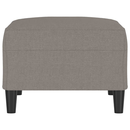 Apoio de pés 70x55x41 cm tecido cinza-acastanhado