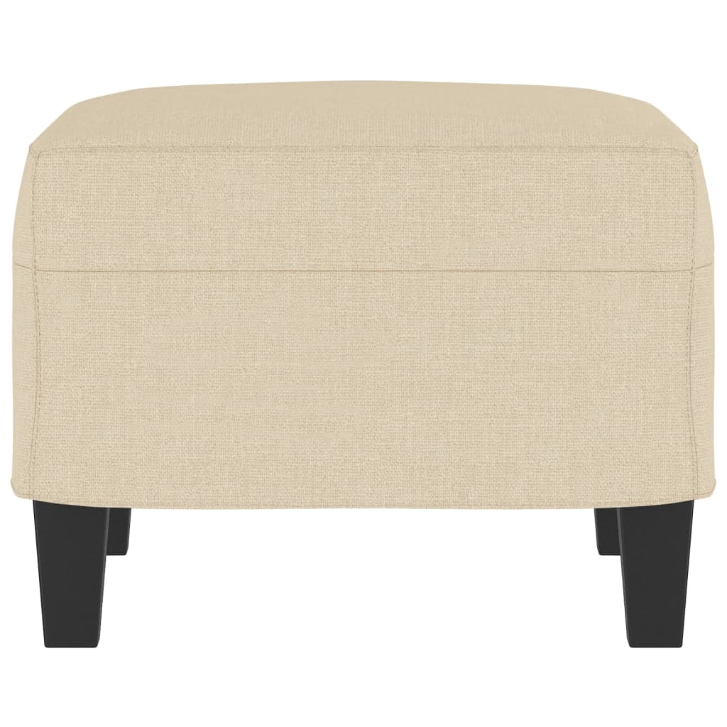 Apoio de pés 60x50x41 cm tecido cor creme