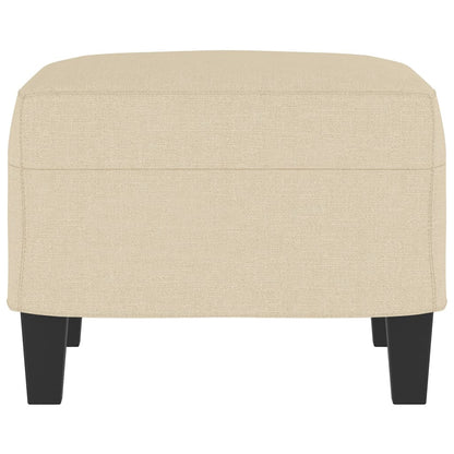 Apoio de pés 60x50x41 cm tecido cor creme