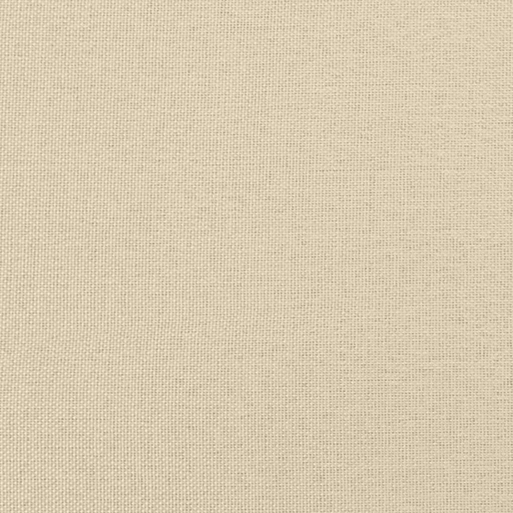 Apoio de pés 60x50x41 cm tecido cor creme