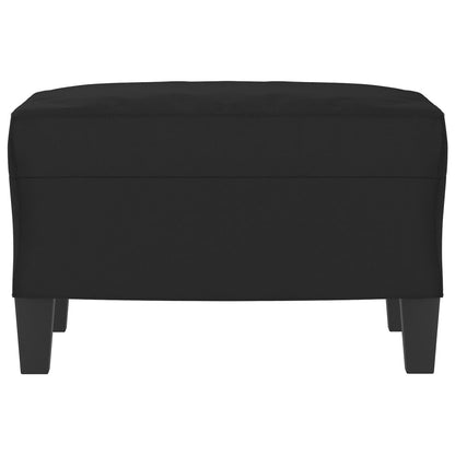 Apoio de pés tecido de microfibra 60x50x41 preto