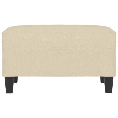 Apoio de pés 70x55x41 cm tecido cor creme