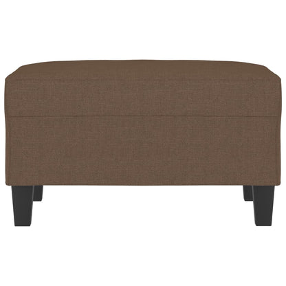 Apoio de pés 70x55x41 cm tecido castanho