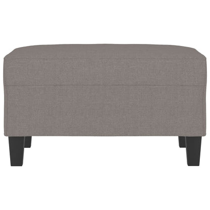 Apoio de pés 70x55x41 cm tecido cinza-acastanhado