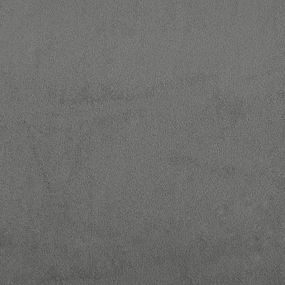 Apoio de pés 70x55x41 cm tecido de microfibra cinzento-escuro