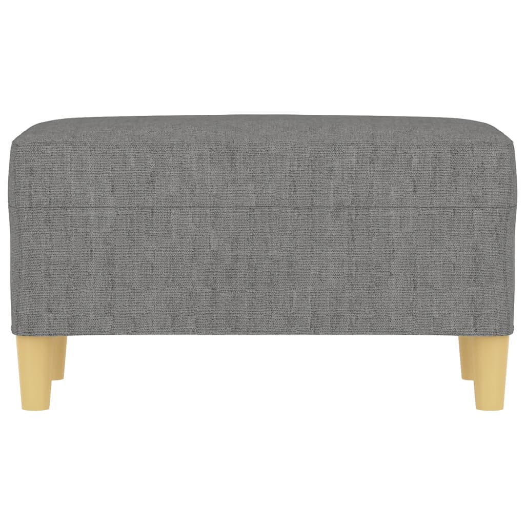 Banco 70x35x41 cm tecido cinzento-escuro
