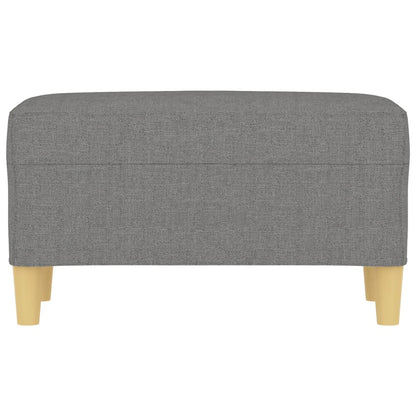 Banco 70x35x41 cm tecido cinzento-escuro