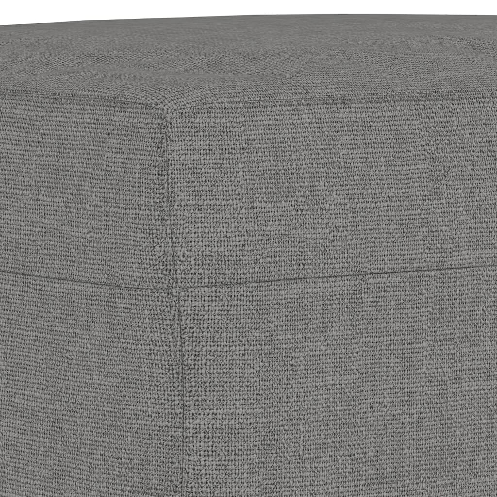 Banco 70x35x41 cm tecido cinzento-escuro