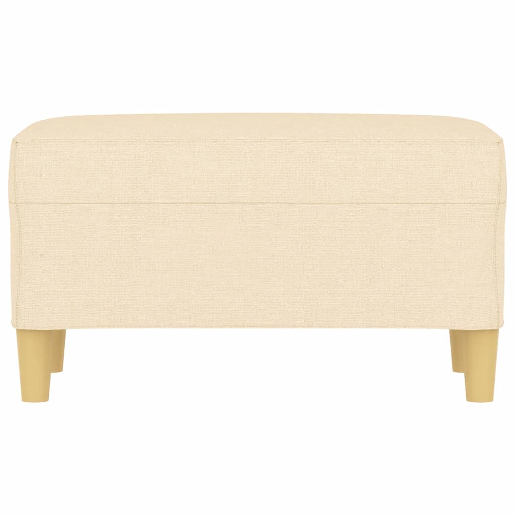 Banco 70x35x41 cm tecido cor creme