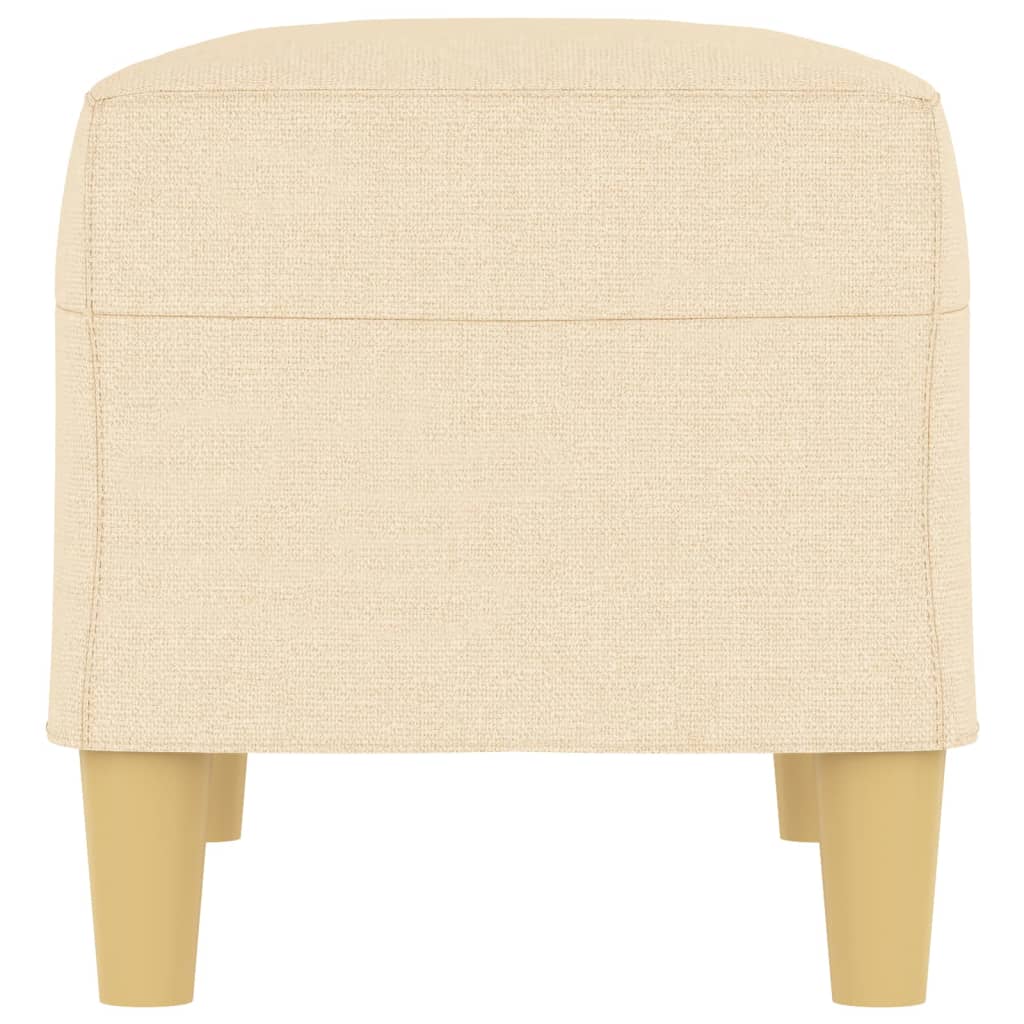 Banco 70x35x41 cm tecido cor creme