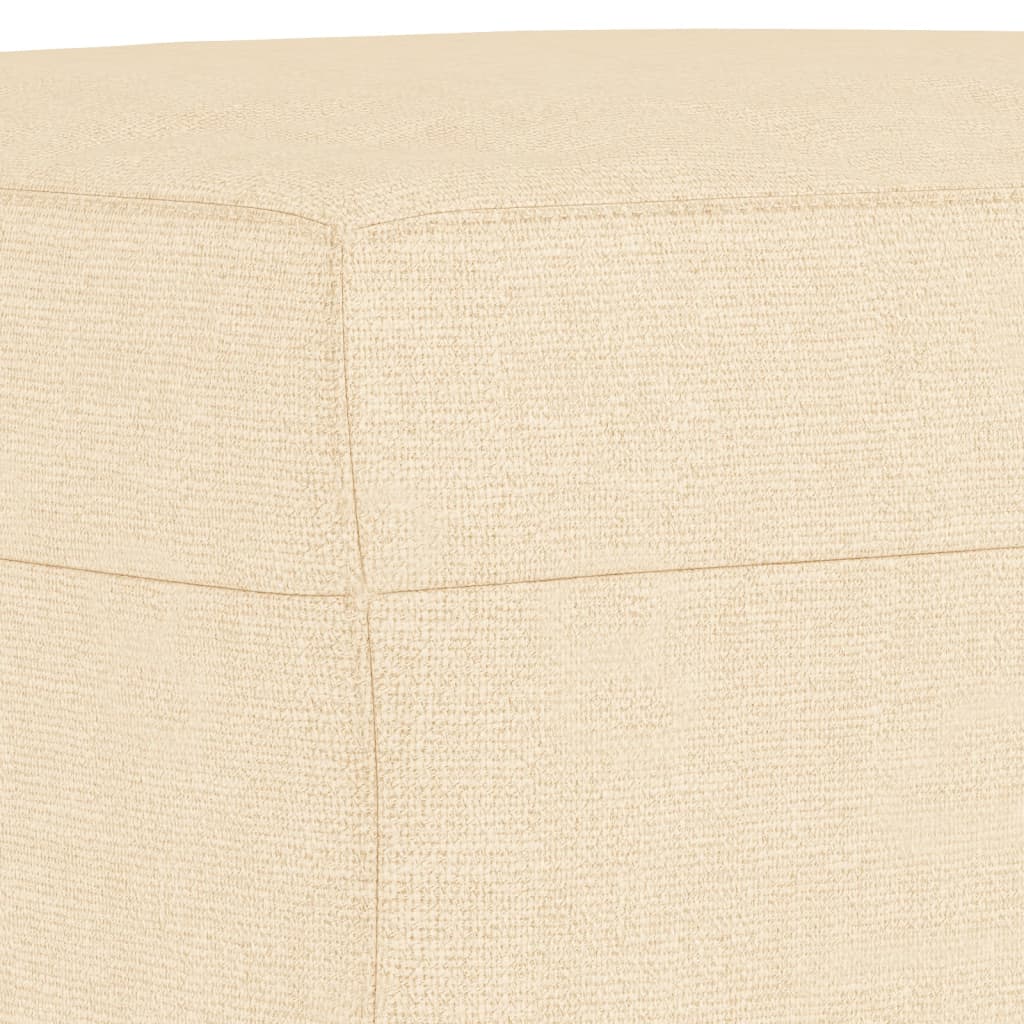 Banco 70x35x41 cm tecido cor creme