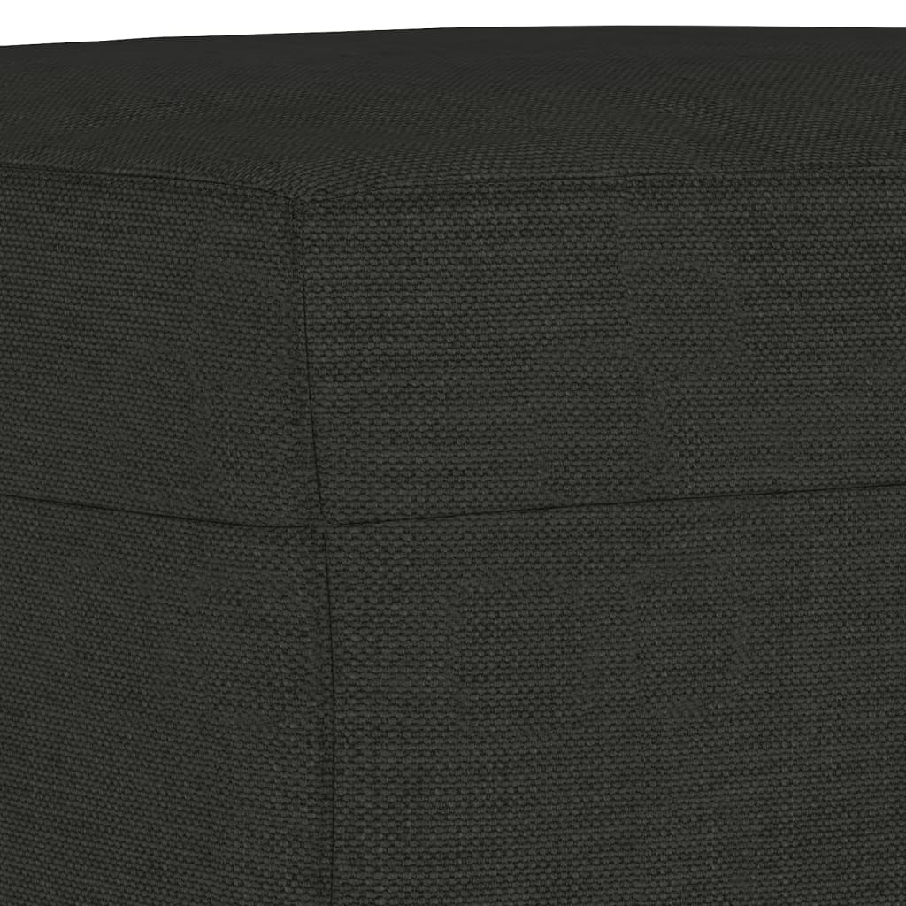 Banco 70x35x41 cm tecido preto
