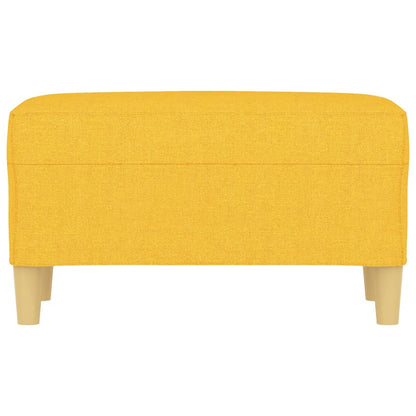 Banco 70x35x41 cm tecido amarelo-claro