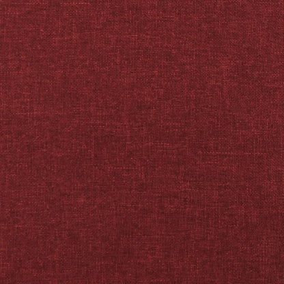 Banco 70x35x41 cm tecido vermelho tinto